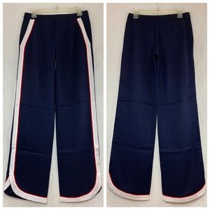 BANANA REPUBLIC Sporty Rayon Pants Red White Blue Size 0